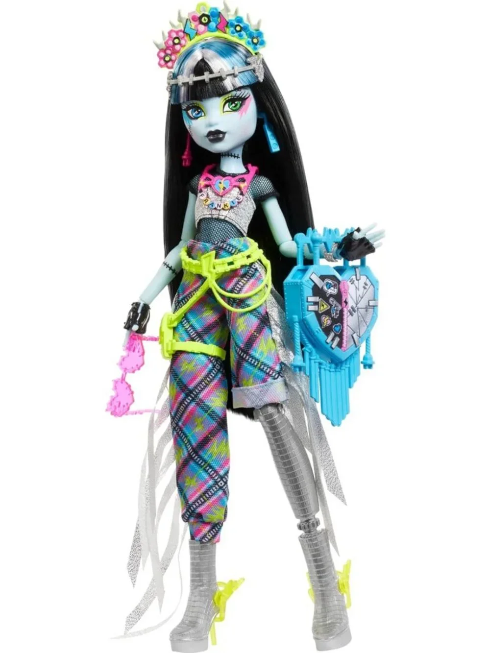 Glam Festival Doll with Accessories, Frankie Stein Inspired Outfit & Fun Snacks